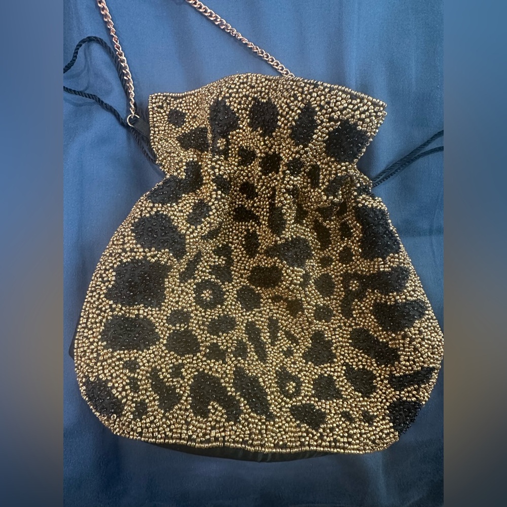Leopard Print Drawstring Bag - image 2